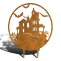 rdzawa dekoracja do ogrodu na halloween