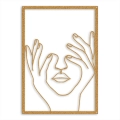 Dekoracja z metalu Face In Hands