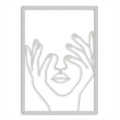 Dekoracja z metalu Face In Hands