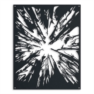 Creepy Forest [XL] 60x75cm - Metalowa dekoracja - Ozdoba ścienna
