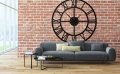 Metalowy zegar industrial największy 140cm