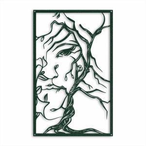 Dekor Forest Tears  [XL] 57x90cm - Metalowa dekoracja - Ozdoba ścienna
