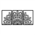Ozdoba ścienna metalowa tryptyk mandala