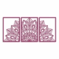Ozdoba ścienna metalowa tryptyk mandala