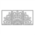 Ozdoba ścienna metalowa tryptyk mandala