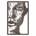 Ozdoba ścienna metalowa Geometrical Woman
