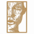 Ozdoba ścienna metalowa Geometrical Woman
