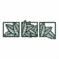 Ozdoba ścienna metalowa tryptyk Burza Liści