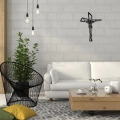 Dekoracja ścienna Krzyż metalowy