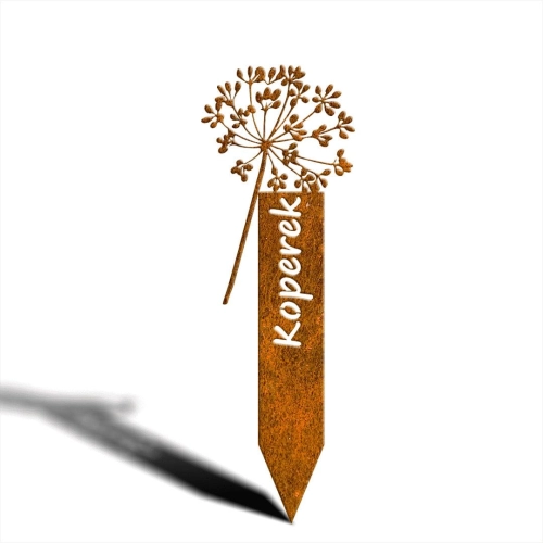 Tabliczka na rabaty koperek