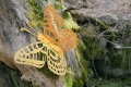Dekoracja zewnętrzna motyl 3D ze stali corten