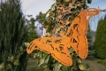 Dekoracja zewnętrzna motyl 3D ze stali corten