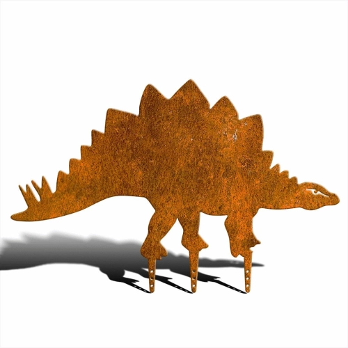 Ozdoba ogrodowa ze stali corten dinozaur