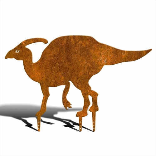 Ozdoba ogrodowa ze stali corten dinozaur
