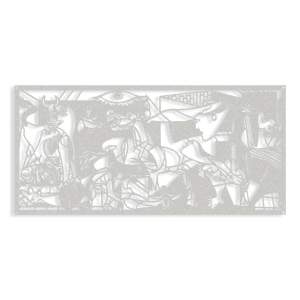 Dekor Guernica Y Luno [XXL] 115x55cm - Metalowa Dekoracja Ścienna
