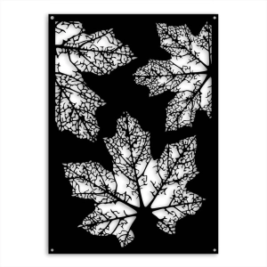 Dekor Liść Klonu [XL] 50x70cm - Metalowa Dekoracja Ścienna