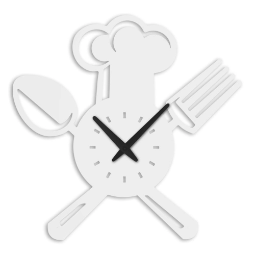 zegar ścienny z metalu kuchenny