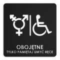 Tabliczka na WC Umyj Ręce