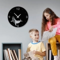 zegar ścienny industrialny z Wielorybem