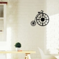 Zegar loft metalowy Bicykl