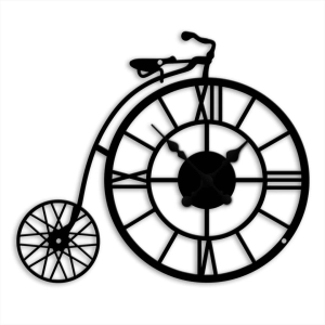 Zegar Bicykl [M] 43x50cm  - metalowy zegar ścienny