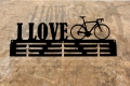 Metalowy wieszak na medale dla rowerzystów I love rower