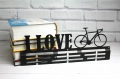 Metalowy wieszak na medale dla rowerzystów I love rower